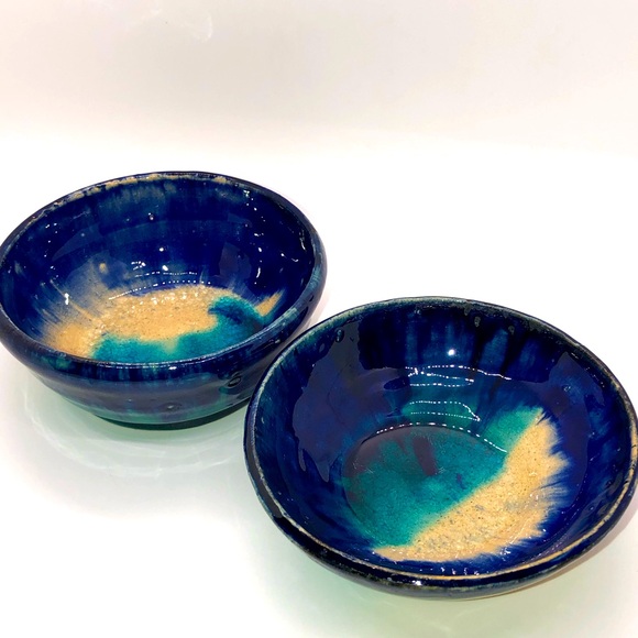 Coordinating set Studio Art Pottery Bowls Glazed, Trinket, Knick Knack Decor - Picture 2 of 13